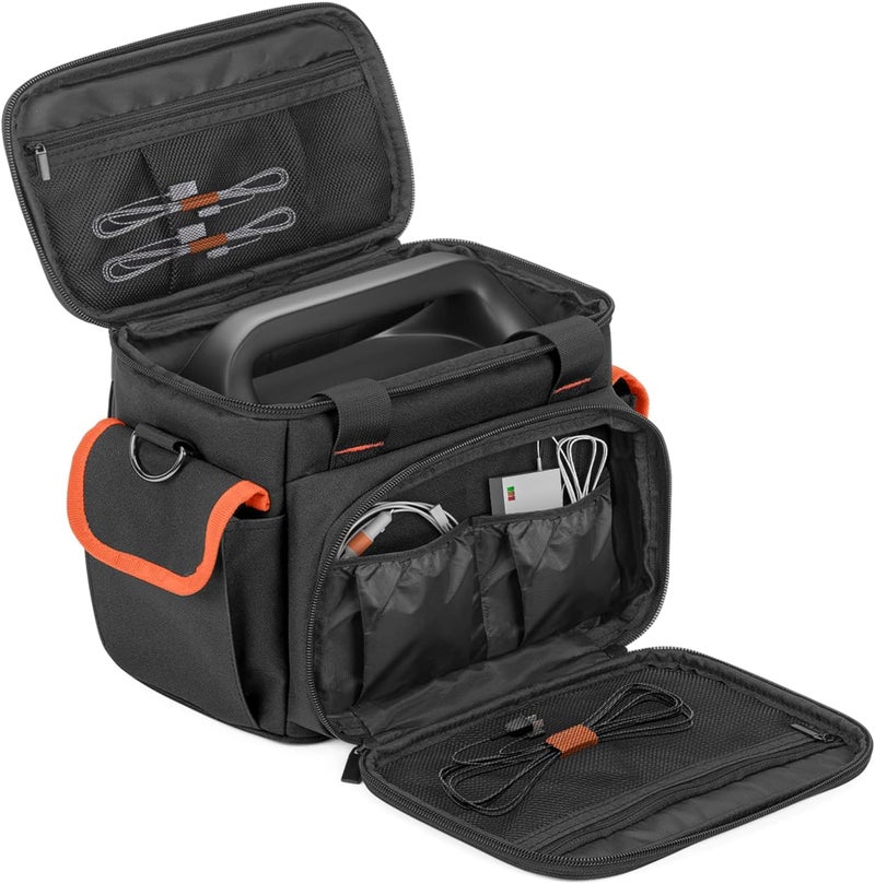 Trunab Carrying Case Compatible with Jackery Portable Power Station Explorer 160/240/300, Storage Bag with Waterproof Bottom and Front Pockets for Charging Cable and Accessories - Image 1